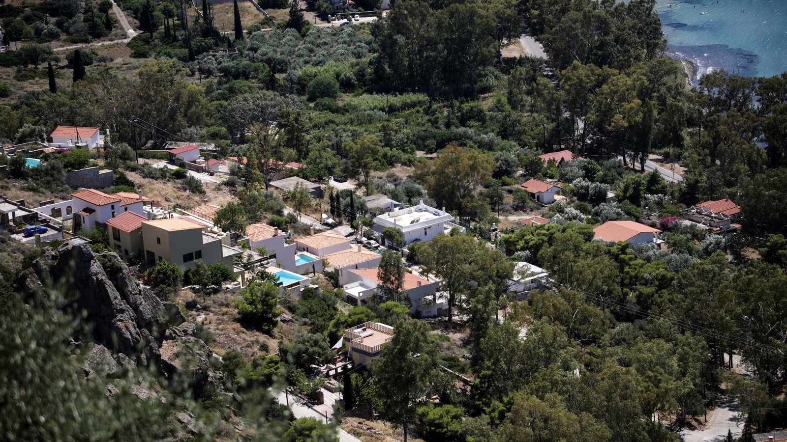 Picture of the Aeginitissa neighbourhood where Eucalyptus properties could be located