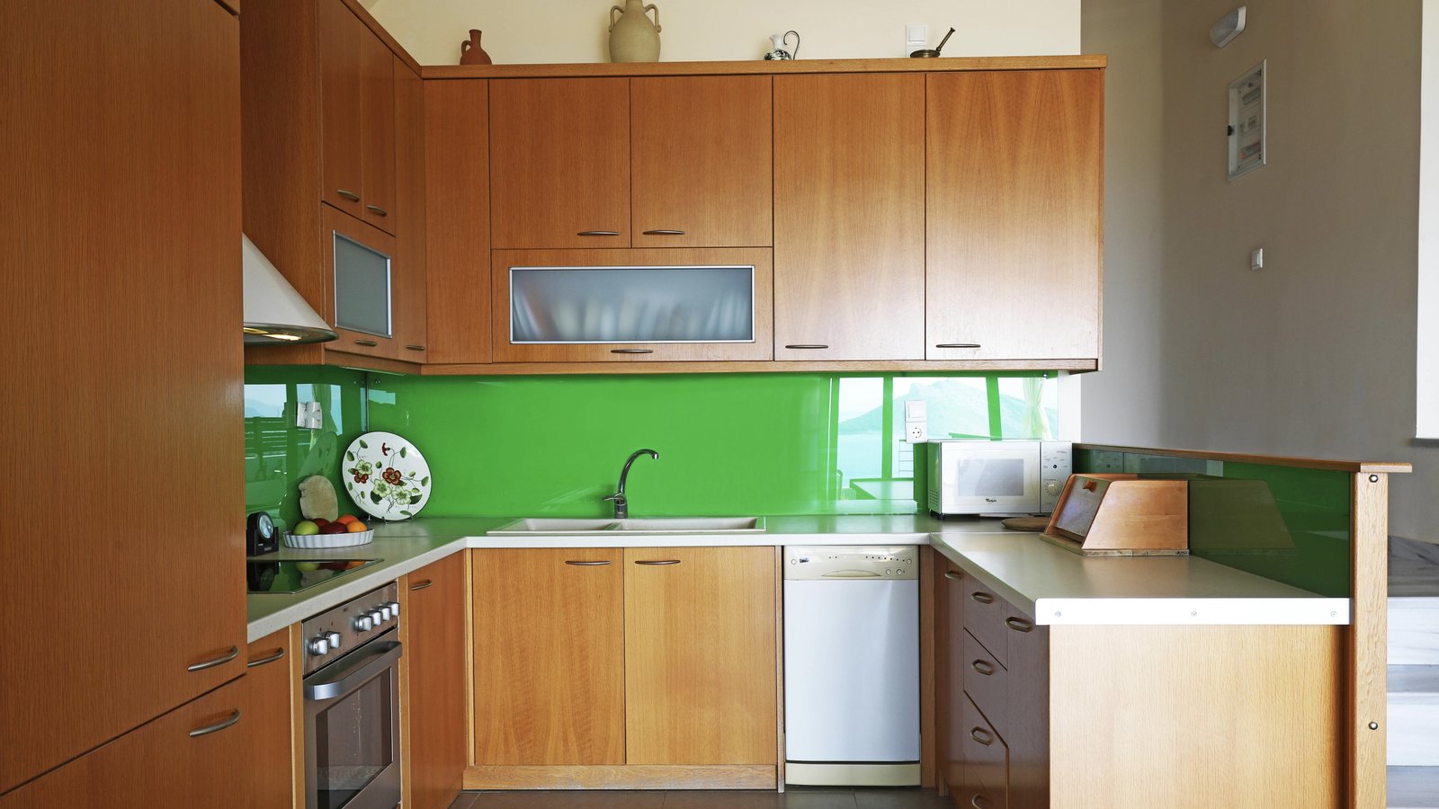 The kitchen area in Eucalyptus Villa.