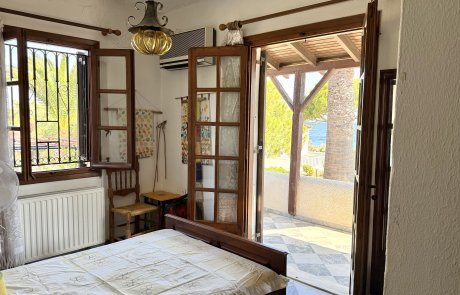 View from the bed Seaside Cottage in Vagia Aegina Greece